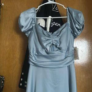 Blue prom dress